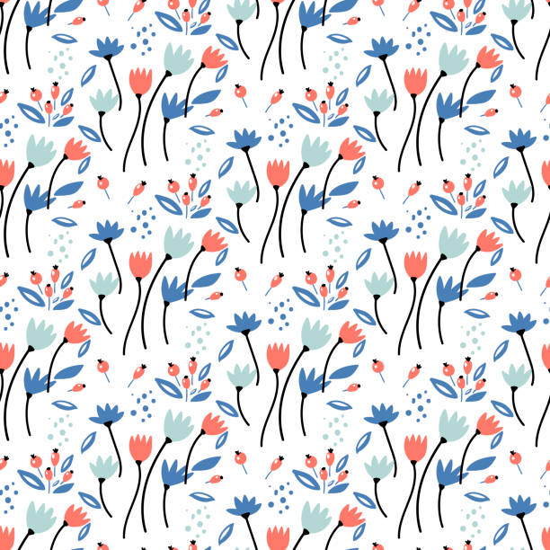Floral bouquet vector pattern with small flowers and leaves. Floral bouquet vector pattern with small flowers and leaves.Trendy garden flower, plants ,botanical ,butterfly,seamless pattern vector design for fashion,fabric,wallpaper. 2667 stock illustrations