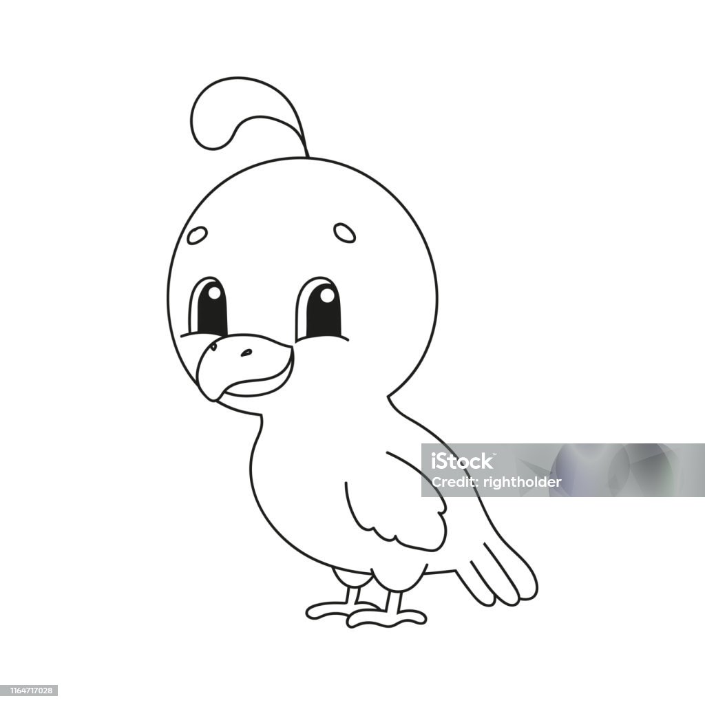 Coloring Book Pages For Kids Cute Cartoon Vector Illustration Stock  Illustration - Download Image Now - iStock