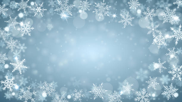 istock Christmas background of snowflakes 1164719555