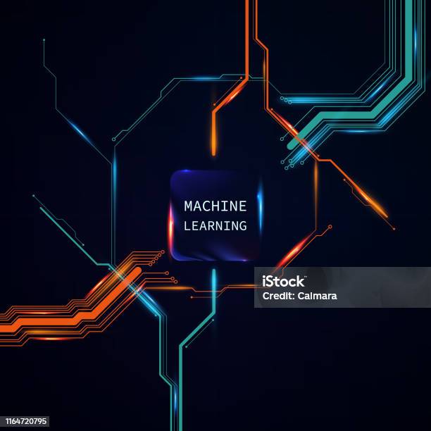 Machine Learning Web Frame Design Machine Learning Web Design Stock Illustration - Download Image Now ...
