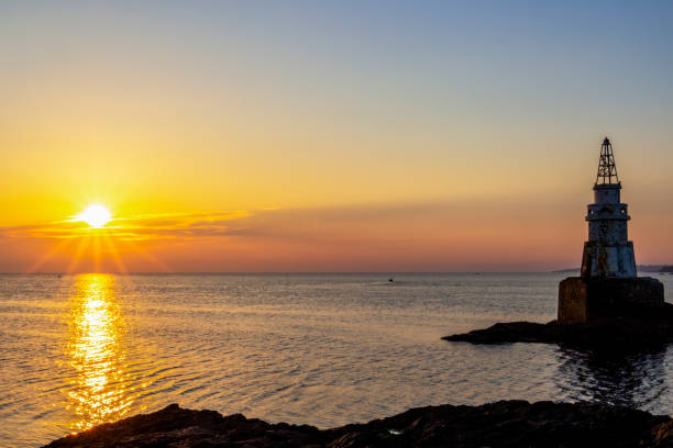 istock Sunrise at the Ahtopol lighthouse in Bulgaria 1164721587