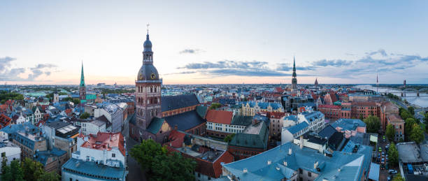 istock Old Town Riga panorama in early morning 1164721969
