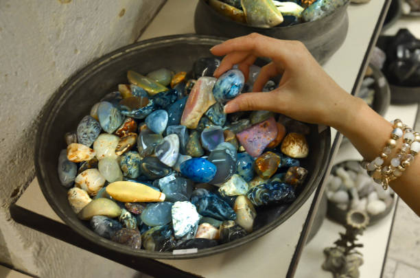 istock Minerals in the female hand 1164726056