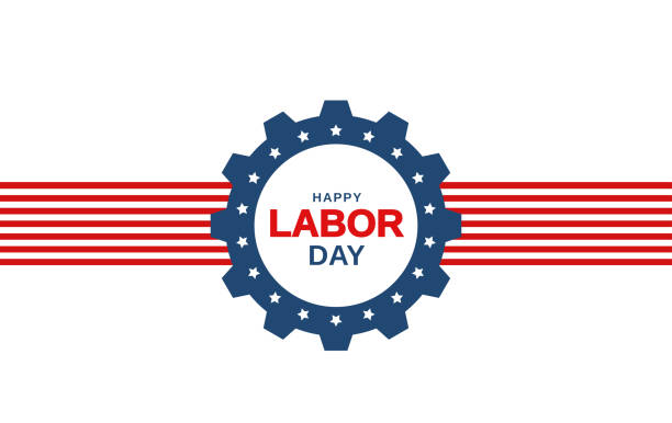 Labor Day banner on white background. Vector illustration. EPS10