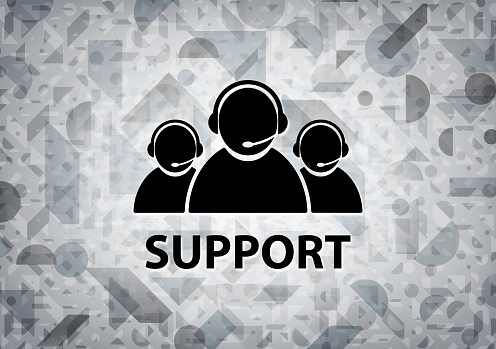 Client Support Background Support White Background Stock Illustration - Download Image Now ...