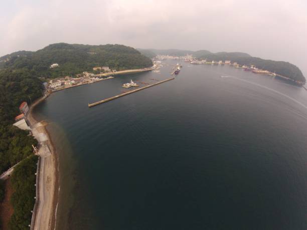 istock Early morning harbor town, Himeji, Ieshima 1164735157