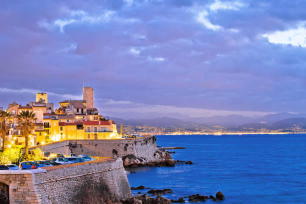 istock Antibes historic old town seafront and landmarks dawn view 1164735822