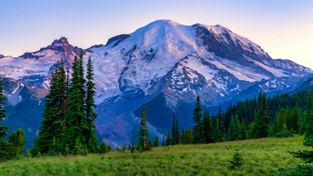 istock Sunset At Mount Rainier National Park From Sunrise Road 1164736671