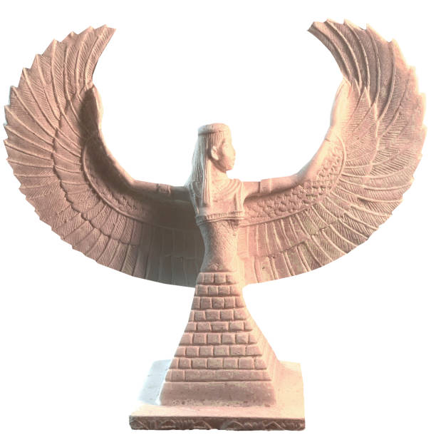 istock White Figurine Isis. Goddess of Egypt, isolate. 1164736974