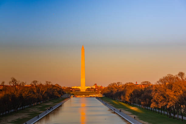 istock The Washington Monument at dusk in Washington DC,USA 1164738369
