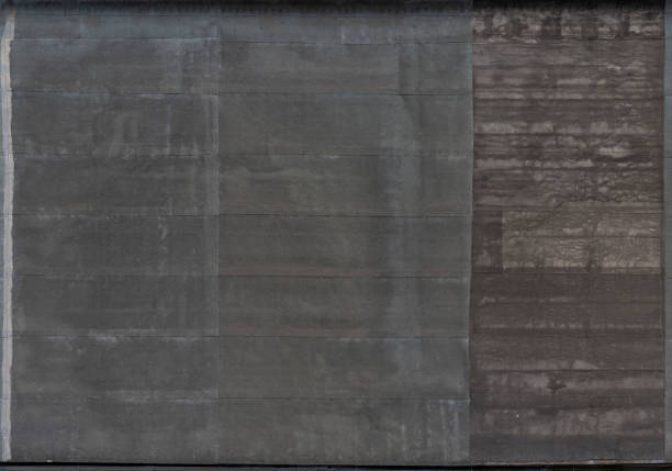 istock Old industrial black, gray dust roof top texture 1164744365