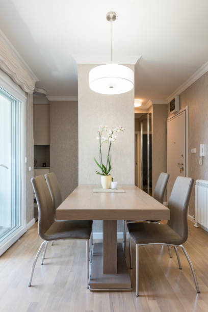 istock Interior of a modern beige dining room 1164756010