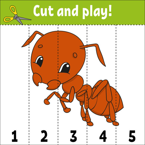 Learning numbers. Education developing worksheet. Game for kids. Activity page. Puzzle for children. Riddle for preschool. Simple flat isolated vector illustration in cute cartoon style. Learning numbers. Education developing worksheet. Game for kids. Activity page. Puzzle for children. Riddle for preschool. Simple flat isolated vector illustration in cute cartoon style ant clipart pictures stock illustrations