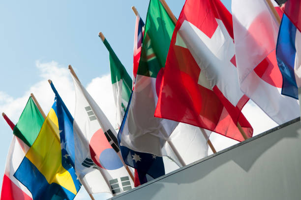 istock Flags of many nations. 1164764904