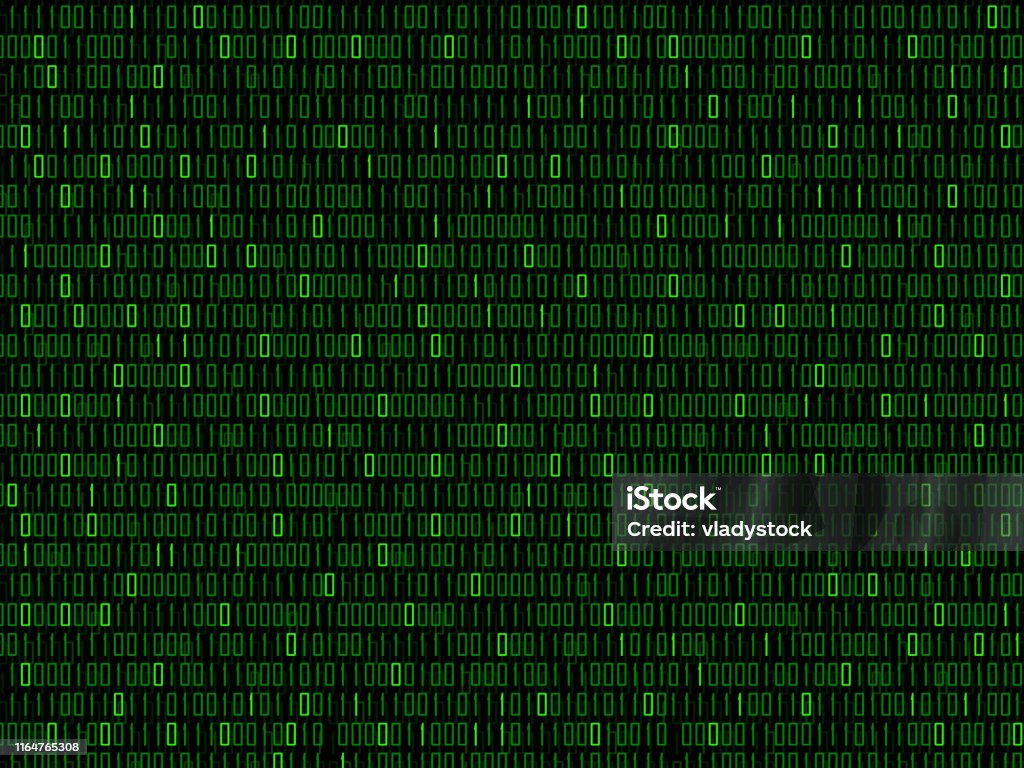 Abstract Technology Background With Binary Code Stock Illustration ...