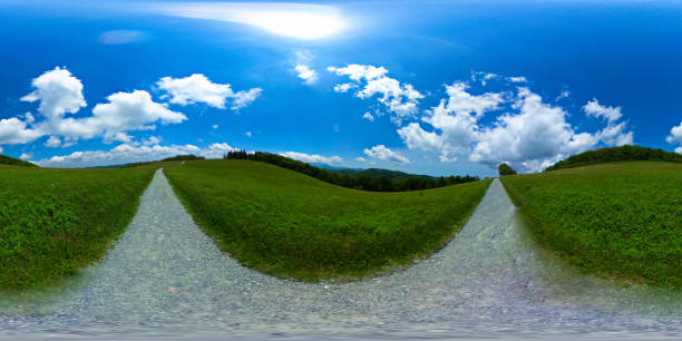 flat top mountain, blowing rock nc w 360 vr - flattop mountain zdjęcia i obrazy z banku zdjęć