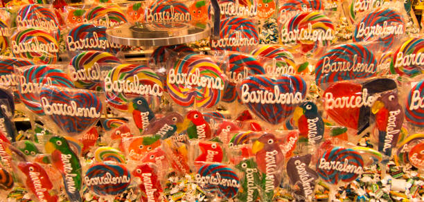 lollipops and other sweets with the word \