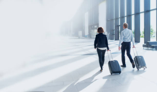 istock Business trip of two people 1164778933