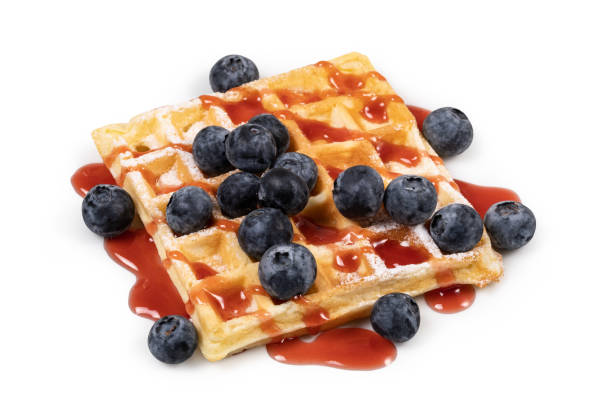istock viennese waffles with strawberry 1164779137