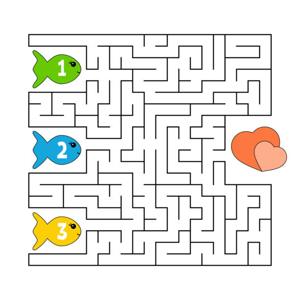 Voorbeeld Duiker campagne Abstract Maze Game For Kids Puzzle For Children Cartoon Style Labyrinth  Conundrum Color Vector Illustration The Development Of Logical And Spatial  Thinking Stock Illustration - Download Image Now - iStock