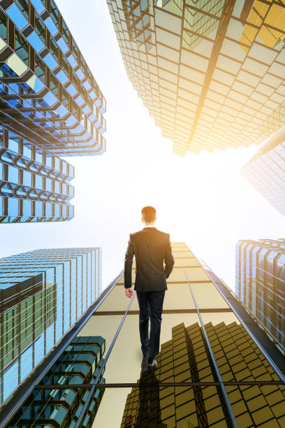istock Glass skyscrapers city 1164783042