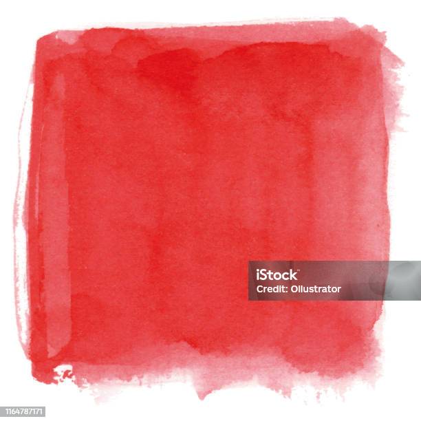 Watercolor Red Background Stock Illustration - Download Image Now - Red, Watercolor Painting, Watercolor Background