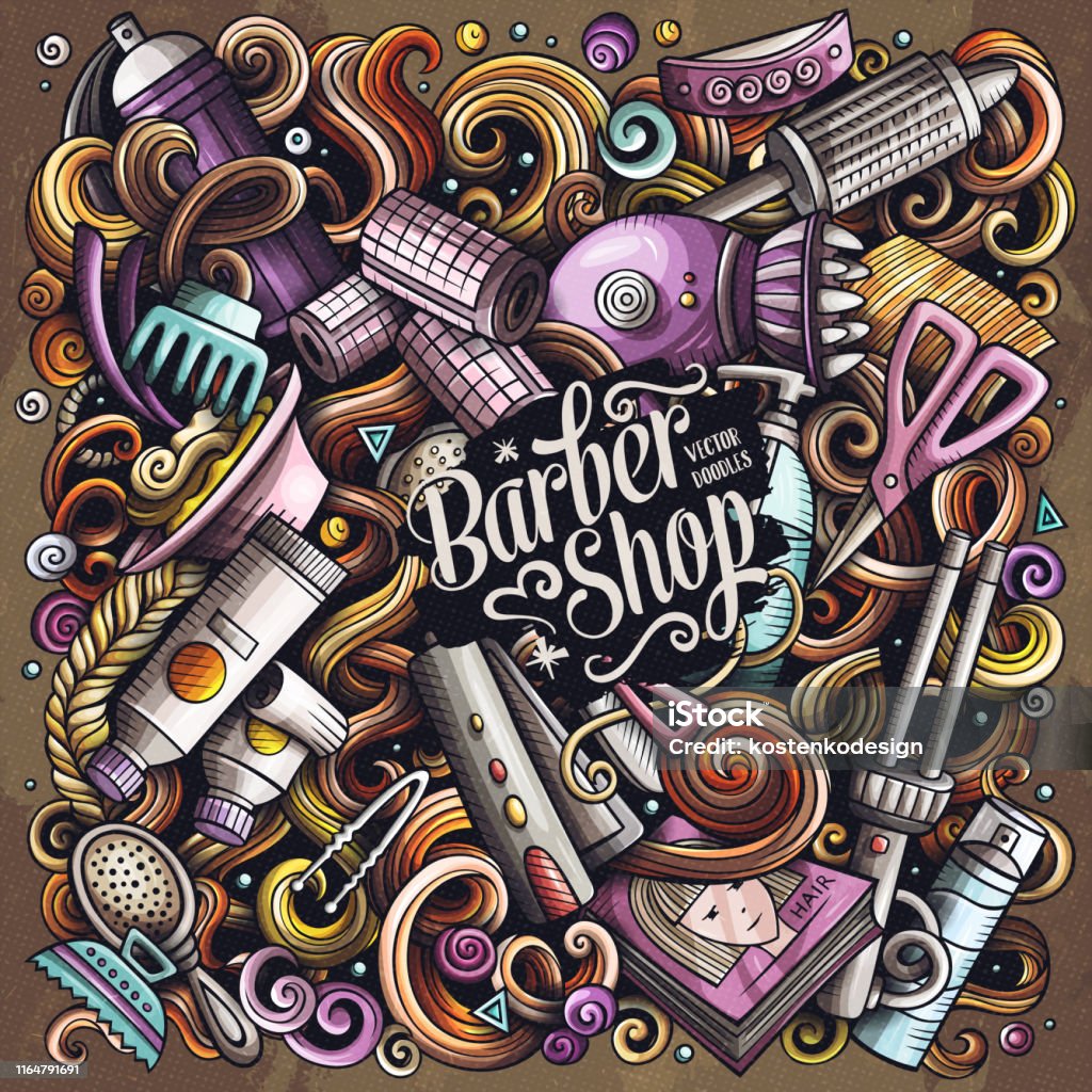 Hair Salon Hand Drawn Vector Doodles Illustration Hairstyle Poster Design Barber Shop Elements And Objects Cartoon Background Bright Colors Funny Picture All Items Are Separated Stock Illustration - Download Image Now - iStock Hair Salon Hand Drawn Vector Doodles Illustration Hairstyle Poster Design Barber Shop Elements And Objects Cartoon Background Bright Colors Funny Picture All Items Are Separated Stock Illustration - Download Image Now - iStock