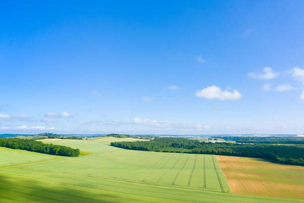 istock The French countryside, forests, fields and roads 1164792665