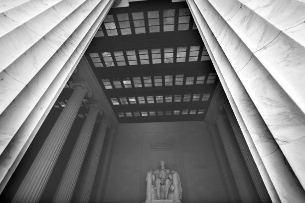 istock Tall Columns Abraham Lincoln Statue Memorial Washington DC 1164795660