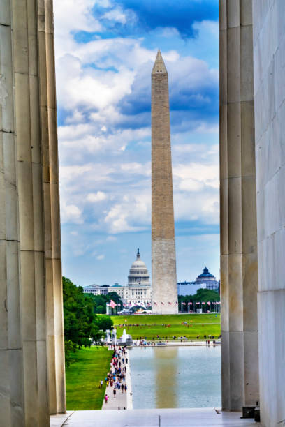 istock Tall Columns Washington Monument Capitol Hill Lincoln Memorial Washington DC 1164795689