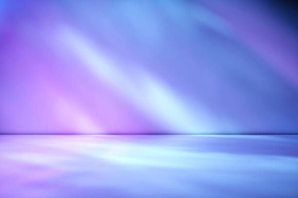 istock Artistic studio wall background in gradient tones of purple and blue 1164796714