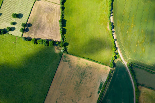 The French countryside, fields and roads
