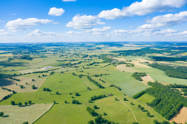 istock The French countryside, fields and roads 1164798639