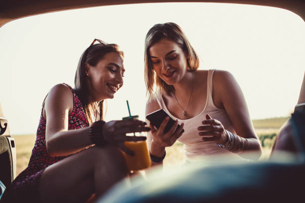 istock Friends having fun on a camping trip 1164802213