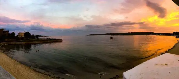 Panoramic sunset