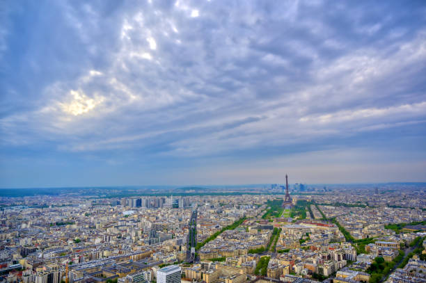 istock Aerial view of the Eiffel Tower and Paris 1164813704