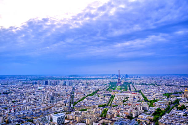 istock Aerial view of the Eiffel Tower and Paris 1164813798