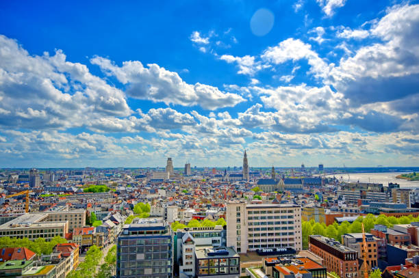 istock Aerial view of Antwerp (Antwerpen), Belgium 1164814373