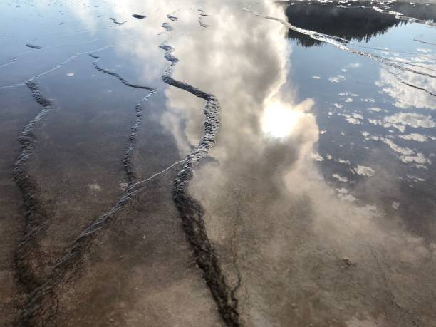 istock Sun Reflection in Hot Spring Yellowstone national park 1164814672