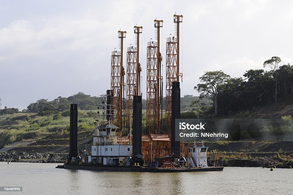 Plataforma de Perfuração equipamento em água - Royalty-free Panamá Foto de stock