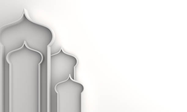 istock Arabic window on white background. Design creative concept of islamic celebration day ramadan kareem or eid al fitr adha, hajj, hijri, mawlid. 1164822157