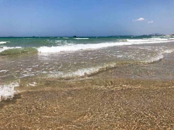 istock Beautiful tropical beach and sea landscape. 1164824624