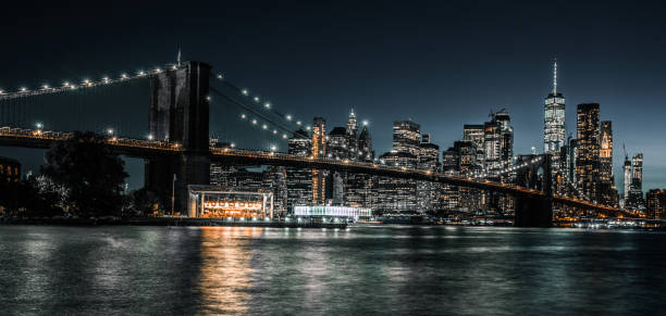 istock Brooklyn Bridge 15 second exposure with NYC financial district in view 1164825435
