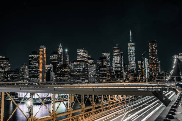 istock Lower Manhattan and Brooklyn Bridge long exposure 1164826493