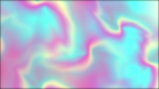 istock Holographic foil neon trend 80s abstract background 1164828591