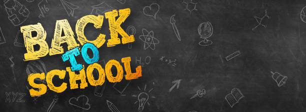 istock Creative background, inscription Back to school, elements of education and space for text in the background. Flyer, poster for sale, discounts. 3D illustration, 3D rendering 1164830582