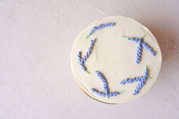 istock cake with cream and flower decoration 1164832070