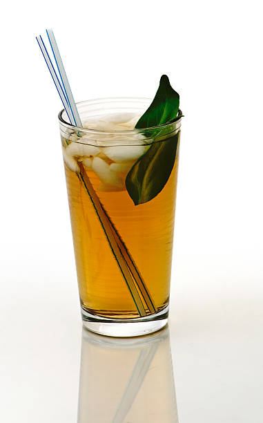istock Iced Tea, Cocktail, Highball, Crystal Glass, Garnish,  Isolated on White 116483421