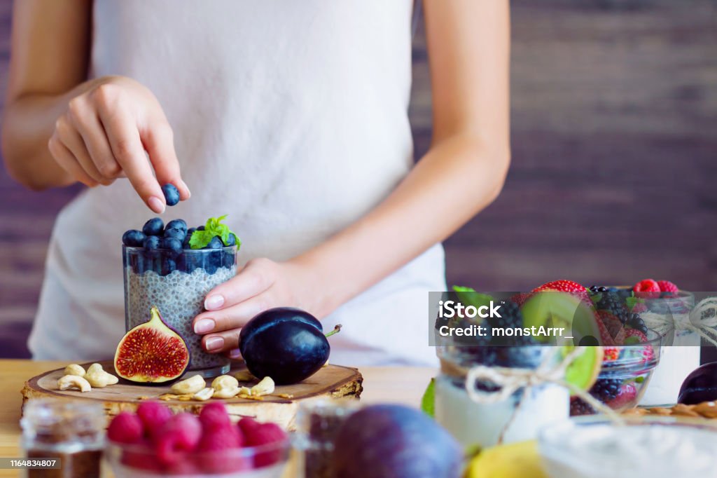 Nourriture saine de forme physique pour le petit déjeuner - Photo de Hygiène alimentaire libre de droits