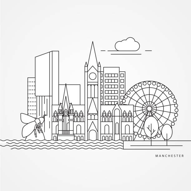 웹 - manchester city stock illustrations
